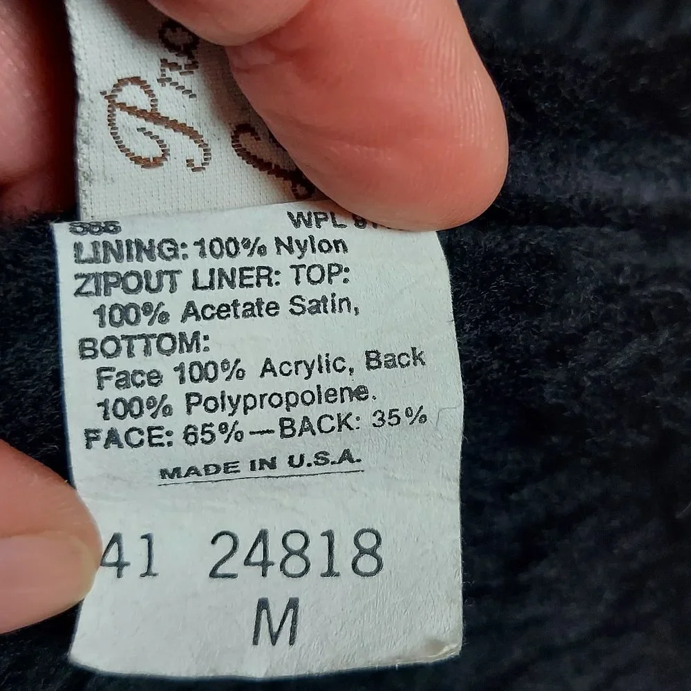 MEN'S GENUINE LEATHER BUTTON FRONT COAT BY OAKTON (M) - Picture 14 of 15